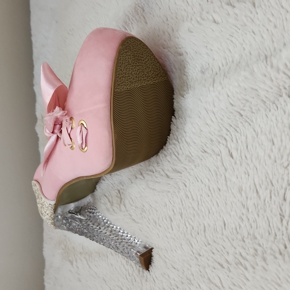 Weiyali pink shoes with bow - Picture 3 of 7